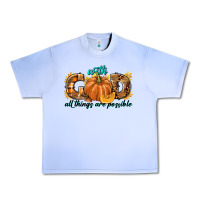 Grape Ice With God All Things Are Possible Urban Heavy Tee - texasbilliewilder
