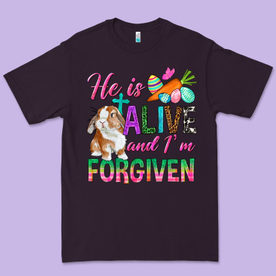 He Is Alive And I'm Forgiven Premium Tee Designed By Bundleandbundleshop