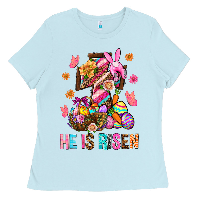 He Is Risen Easter Ladies Tee by BundleAndBundleShop | Teevron