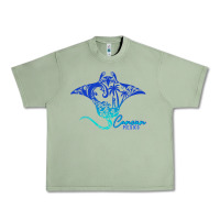 Oil Green Cancun Sea Stingray Mexico Matching Family Vacatio Urban Heavy Tee - tuanDangUi