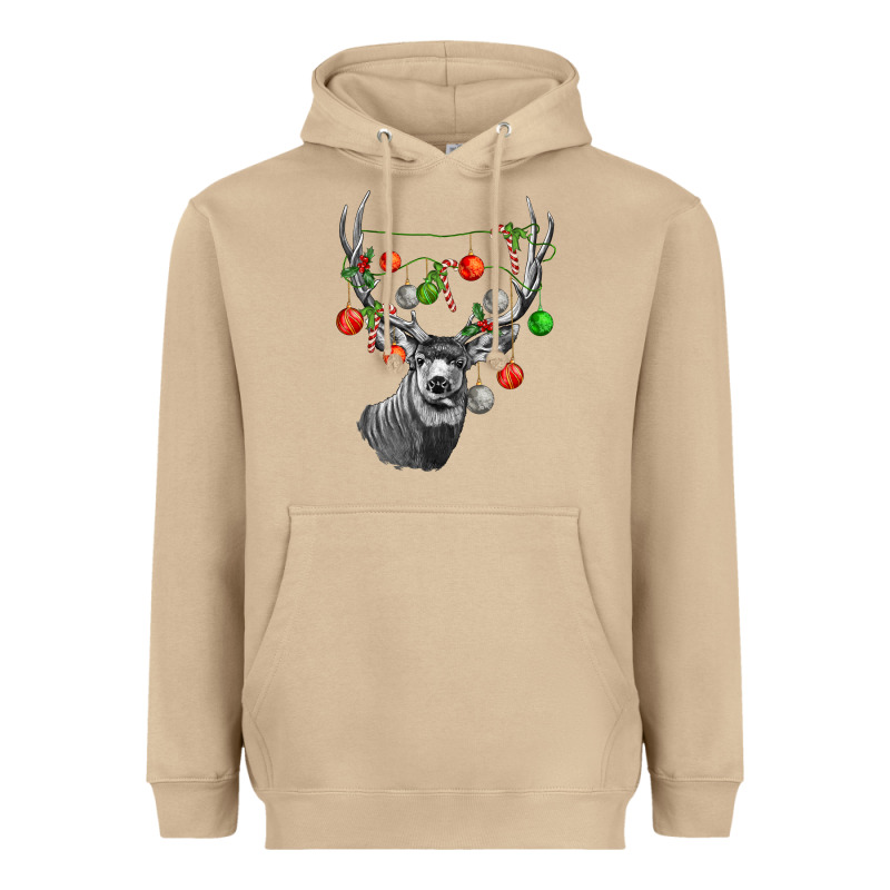 Mule Deer With Heavyweight Hoodie by LillyAllenDesigns | Teevron