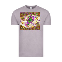 Vintage Zinc Mardi Gras with crab Vintage Tee - NancyCooperArtShop
