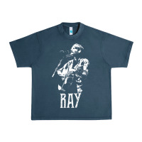 Midnight Navy ray lamontagne   white stencil 1 Urban Heavy Tee - tuanDangUi