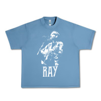Pebble Blue ray lamontagne   white stencil 1 Urban Heavy Tee - tuanDangUi