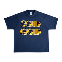 Navy solid gold 1980s tv show pop music Urban Heavy Tee - tuanDangUi
