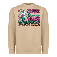 Mushroom Coffee Gives Me Nurse Powers Heavyweight Sweatshirt - FaDigitalArtStudio
