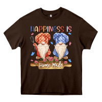 Chocolate Brown happiness is homemade Heavy Core Tee - MaliasSmallBusiness