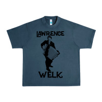 Midnight Navy lawrence welk   name   the black stencil Urban Heavy Tee - tuanDangUi