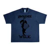 Navy lawrence welk   name   the black stencil Urban Heavy Tee - tuanDangUi