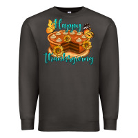 Smoke Happy Thanksgiving Pumpkin Pie Premium Sweatshirt - LillyAllenDesigns