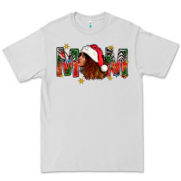 Dove Grey Western Mom With Woman In Santa Hat Premium Tee - BundleAndBundleShop