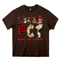 Chocolate Brown pct patient care technician  christmas Heavy Core Tee - JahusDesignShop