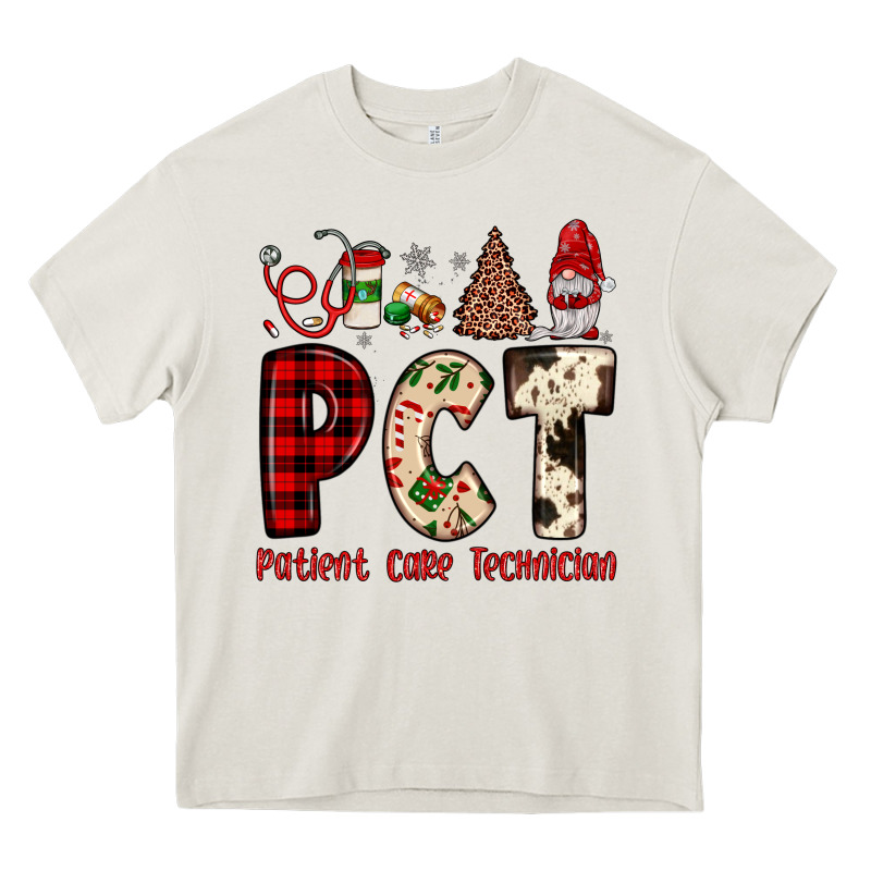 Pct Patient Care Technician  Christmas Heavy Core Tee by JahusDesignShop | Teevron