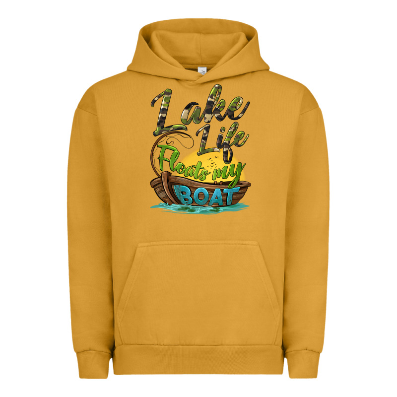 Lake Life Floats My Boat Urban Hoodie by BarkalooDesign | Teevron