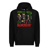 Black Jingle Bell Rockin' Premium Hoodie - BundleAndBundleShop