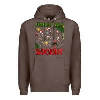 Coffee Jingle Bell Rockin' Premium Hoodie - BundleAndBundleShop