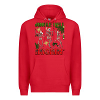 Red Jingle Bell Rockin' Premium Hoodie - BundleAndBundleShop