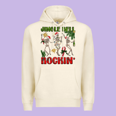 Jingle Bell Rockin' Premium Hoodie Designed By Bundleandbundleshop