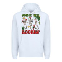 White Jingle Bell Rockin' Premium Hoodie - BundleAndBundleShop