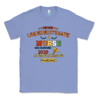 Colony Blue Never Underestimate A Nurse Classic Tee - Bettercallsaul