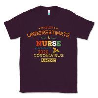 Plum Never Underestimate A Nurse Classic Tee - Bettercallsaul