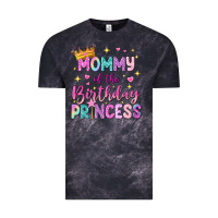 Cloud Black mommy of the birthday princess Vintage Tee - NancyCooperArtShop