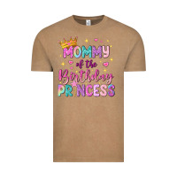 Vintage Coffee mommy of the birthday princess Vintage Tee - NancyCooperArtShop