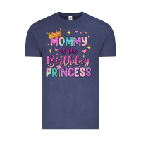 Vintage Denim mommy of the birthday princess Vintage Tee - NancyCooperArtShop