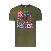 Mommy Of The Birthday Princess Vintage Tee | Teevron
