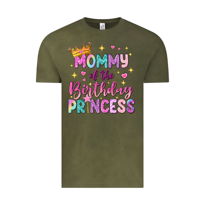Mommy Of The Birthday Princess Vintage Tee by NancyCooperArtShop | Teevron