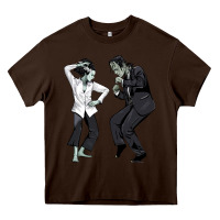 Chocolate Brown pulp frankenstein Heavy Core Tee - tuanDangUi