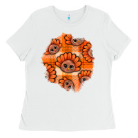 White Thanksgiving Turkey With Tartan Patch Ladies Tee - BundleAndBundleShop