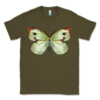 Army Green Cabbage Butterfly Classic Tee - LillyAllenDesigns
