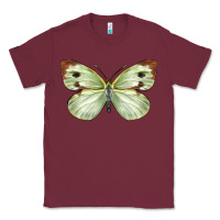 Burgundy Cabbage Butterfly Classic Tee - LillyAllenDesigns