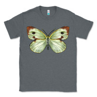 Charcoal Heather Cabbage Butterfly Classic Tee - LillyAllenDesigns