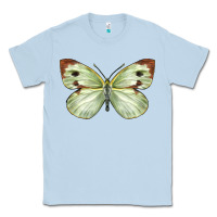 Dusty Blue Cabbage Butterfly Classic Tee - LillyAllenDesigns