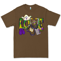Cacao Mardi Gras Love Nurse Premium Tee - BundleAndBundleShop