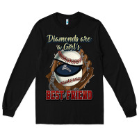 Black Diamonds are a girl's best friend Baseball Long Sleeve Tee - HowdyJamesFarm