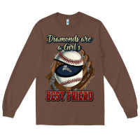 Chestnut Diamonds are a girl's best friend Baseball Long Sleeve Tee - HowdyJamesFarm