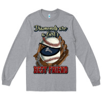 Diamonds Are A Girl's Best Friend Baseball Long Sleeve Tee | Teevron