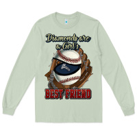 Matcha Diamonds are a girl's best friend Baseball Long Sleeve Tee - HowdyJamesFarm