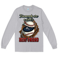 Moon Dust Diamonds are a girl's best friend Baseball Long Sleeve Tee - HowdyJamesFarm