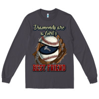 Smoke Diamonds are a girl's best friend Baseball Long Sleeve Tee - HowdyJamesFarm