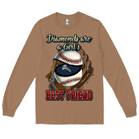 Toasted Coconut Diamonds are a girl's best friend Baseball Long Sleeve Tee - HowdyJamesFarm