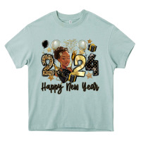 Arona 2024 happy new year black woman Heavy Core Tee - MaliasSmallBusiness