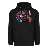 Black Nail Tech Life Heavyweight Hoodie - LillyAllenDesigns