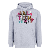 Heather Grey Nail Tech Life Heavyweight Hoodie - LillyAllenDesigns