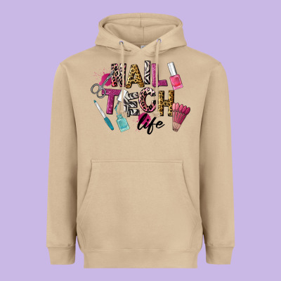 Nail Tech Life Heavyweight Hoodie Designed By Lillyallendesigns