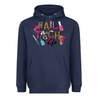 Navy Nail Tech Life Heavyweight Hoodie - LillyAllenDesigns