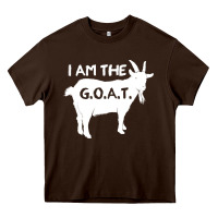 Chocolate Brown i am the g.o.a.t. greatest of all time athletics g Heavy Core Tee - tuanDangUi